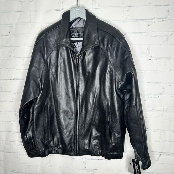 Collezione Other - Collezione large men’s leather jacket - brand new with tags!